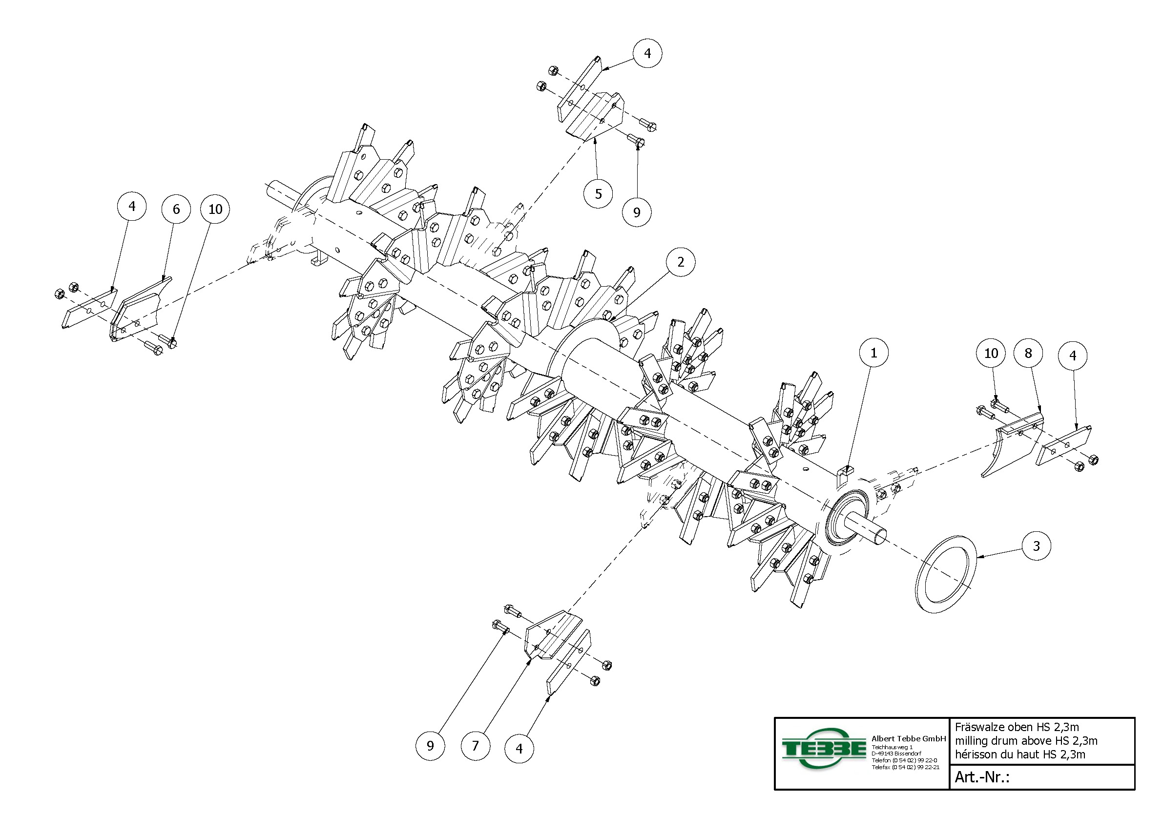 Freeswals boven HS 2.3m